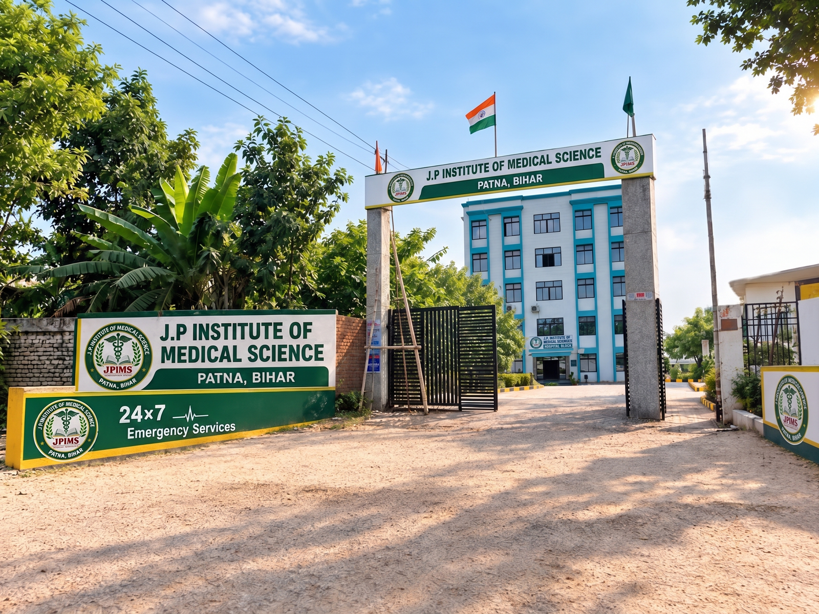 JP Institute of Medical Science Campus Main Entrance Gate, Patna